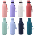 Custom Logo 550ml Double-walled 304 Stainless Steel Vacuum Thermos Flask Insulated Water Bottles With Sealed Lid and Rope