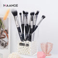 MAANGE Black Classic Color 13pcs Wholesale Foundation blush contouring eyeshadow brush Concealer Eye Makeup Brush Set