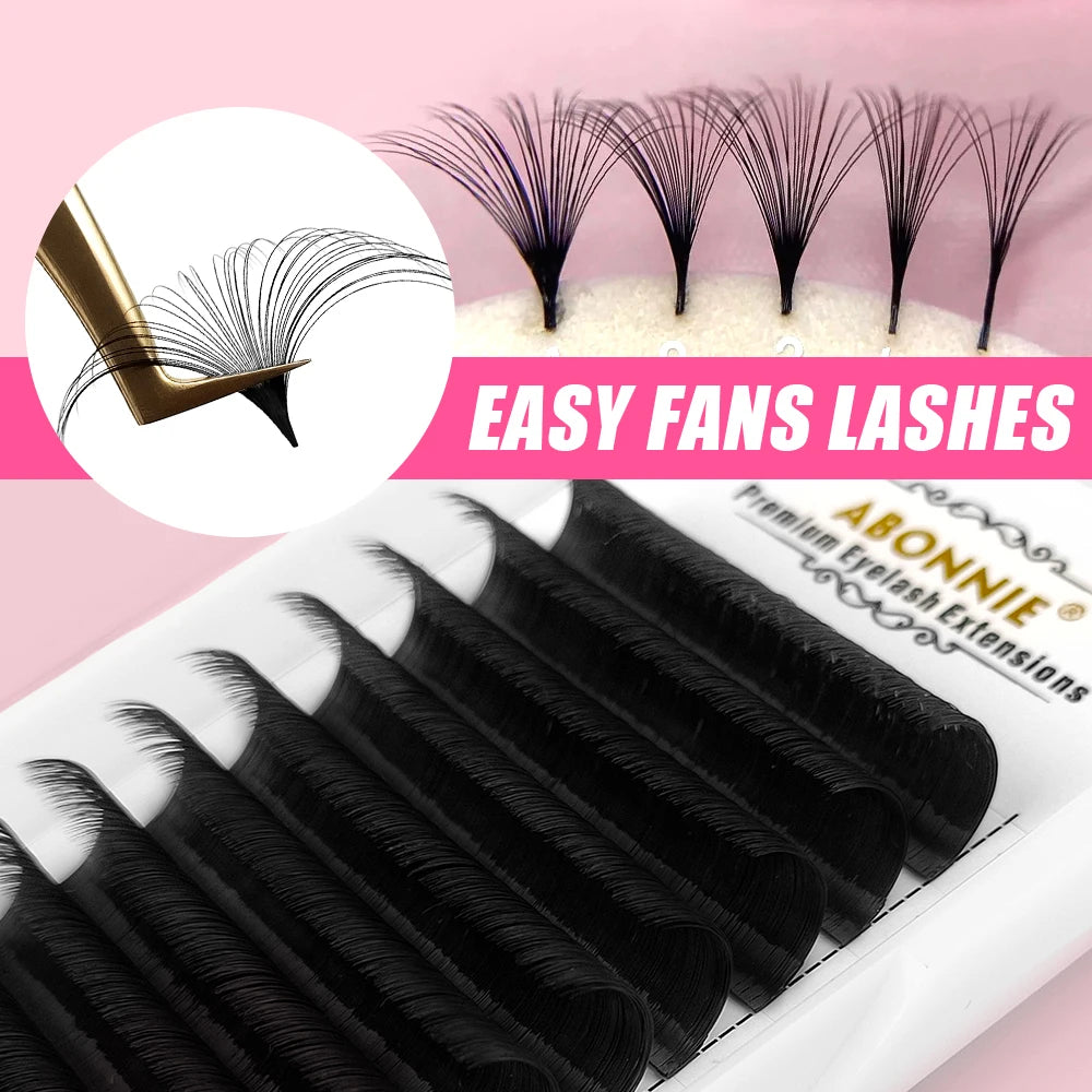Easy Fan Eyelash Extention Private Label Fast Fanning Volume Eyelash Extensions Auto Fanning Lash Extensions