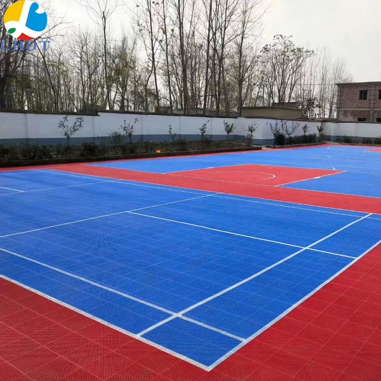 Top Outdoor Sports 100% pp Interlocking Floor Tiles Used Badminton Court for Sale