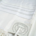 Extra Large 130*180cm Jewish Prayer Shawl Judica Messianic Christian Tallit and Tefilln Bag in Polyester Striped Fabric