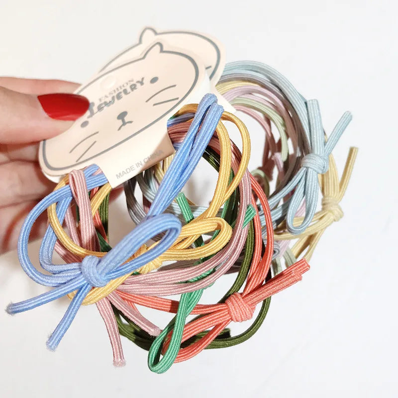 Hair Ties for Thick Hair 6PCS Large  Elastics Scrunchies No Damage Ponytail Holders for Women Men and Girls