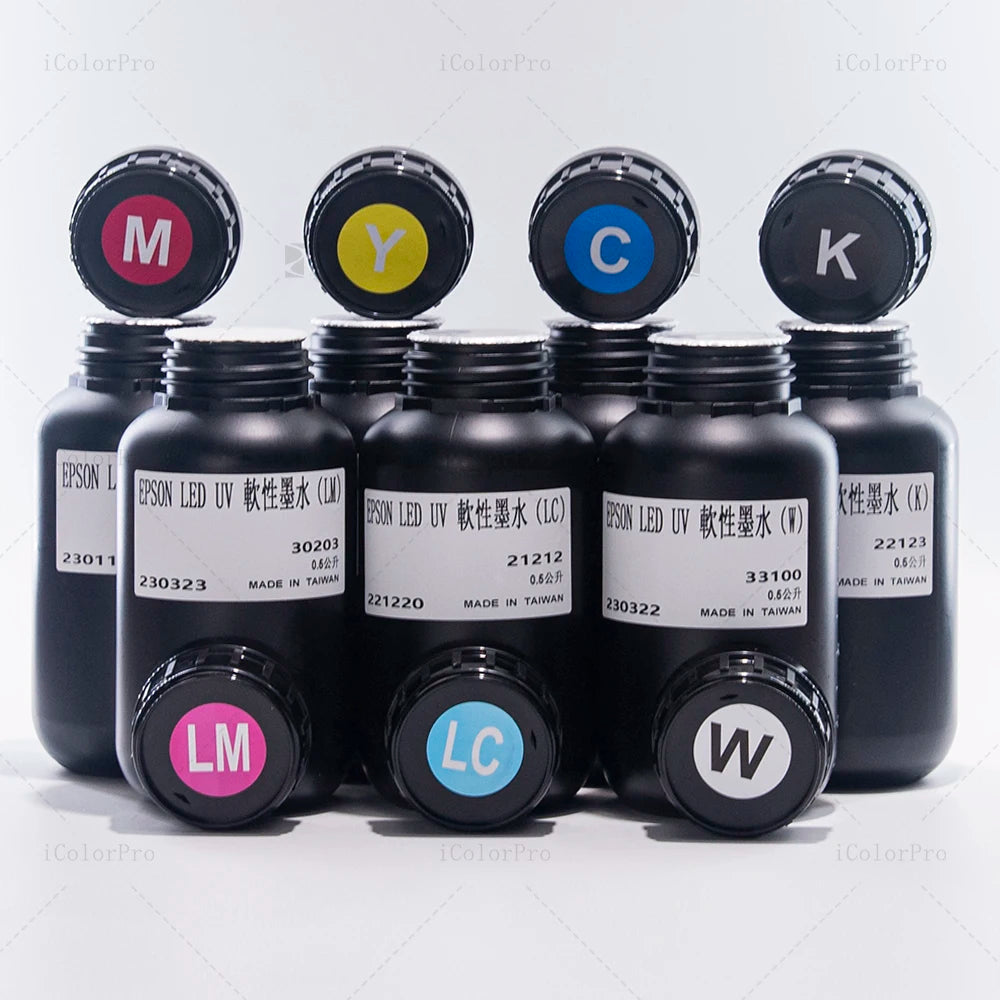 Premium DONGZHOU Epson UV Ink Compatible with Epson XP600 and L1800 Printheads for Precise Results