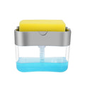 DOOSO Hand and Dish Soap Dispenser Set for Kitchen Sink Liquid Soap Dispenser Sink Sponge Holder Recycle