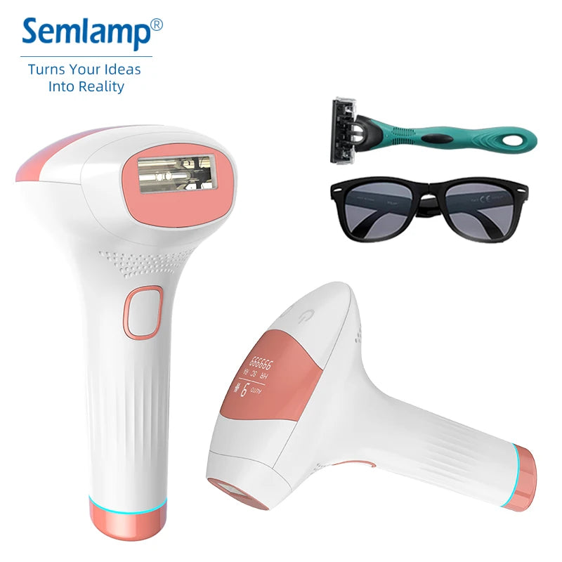 Cool IPL Epilator IPL Laser Hair Removal & Skin Rejuvenation Acne Removal Handset Ice 3 In1 Electric English 9 Levels