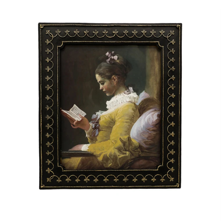 Custom Luxury Vintage Black Picture Frame Resin Handmade Photo Frame Antique Ornate Wall Decor for Home Decoration
