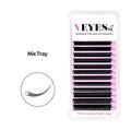 Veyes Overnight Shipping Easy Fans Lashes Silk Matte Black Mink Individual Lash Trays Eyelash Extensions Lash Trays Customized