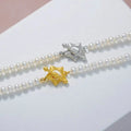 C270 925 Sterling Silver 18K Gold Plated Pearl Clasp for Jewelry Wholesale Metal Cord Ends Clasp Necklace or Bracelet Clasp