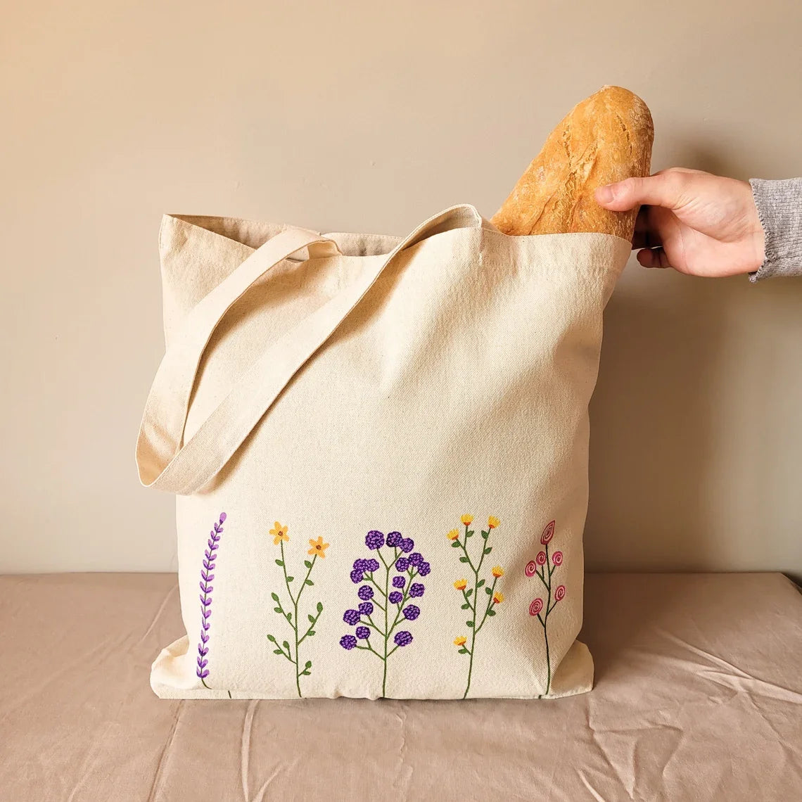 Eco-Friendly Reusable Canvas Cotton Shopping Tote Bag Custom Logo Printed Recyclable Bag for Promotion Gift