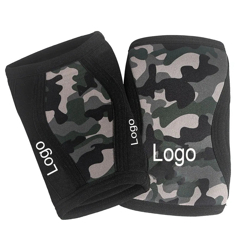 Customized 7mm Neoprene Compression Elbow Sleeves Flexible Brace Support for Powerlifting Weightlifting Protective Function