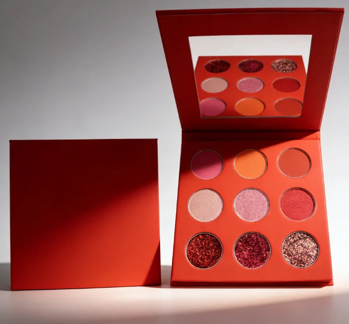 Custom Eyeshadow Palette Packaging with Shimmer Finish for Light Dark Fair Skin Tones Dry Eye Shadow Form