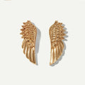 Fashion Shirt Collar Button Alloy Brooch Feather Punk Wind Wing Retro Clothing Accessories Party Engagement Gift