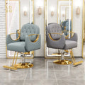 Hydraulic Pump Chair Manual Swivel Ergonomic Recliner for Salon Styling Chair