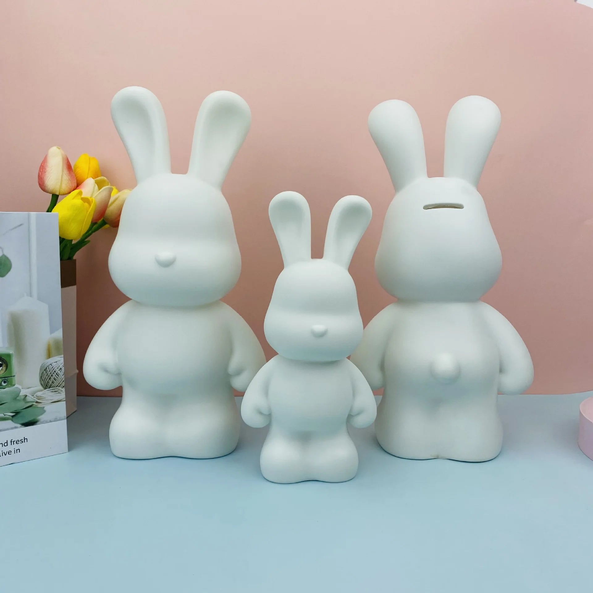 Wholesale DIY Resin Fluid Bear and Rabbit Handmade Animal Patterns for Painting