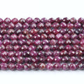 Natural Ruby Faceted Beads 2-4mm Without Heat Treatment Loose Gemstone Crystal and Stone Beads for Jewelry Making