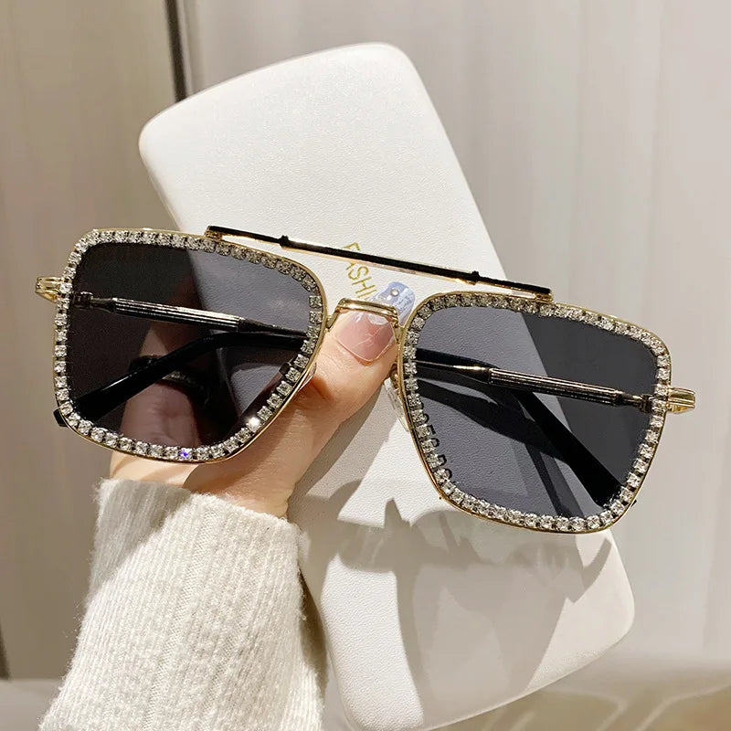 GWTNN OEM Lunette De Soleil Pour Femme Diamant Trending Sunglasses Whit Diamods