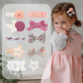 2023 Hot Custom Girls Hair Accessories Bow Hair Clips Sets for Kids Hair Decoration Flower