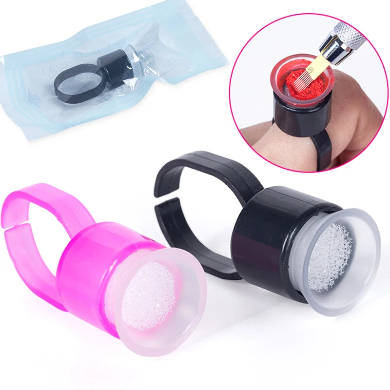 Tattoo Sponge Ring Cup in Individual Package 2 Colors Available