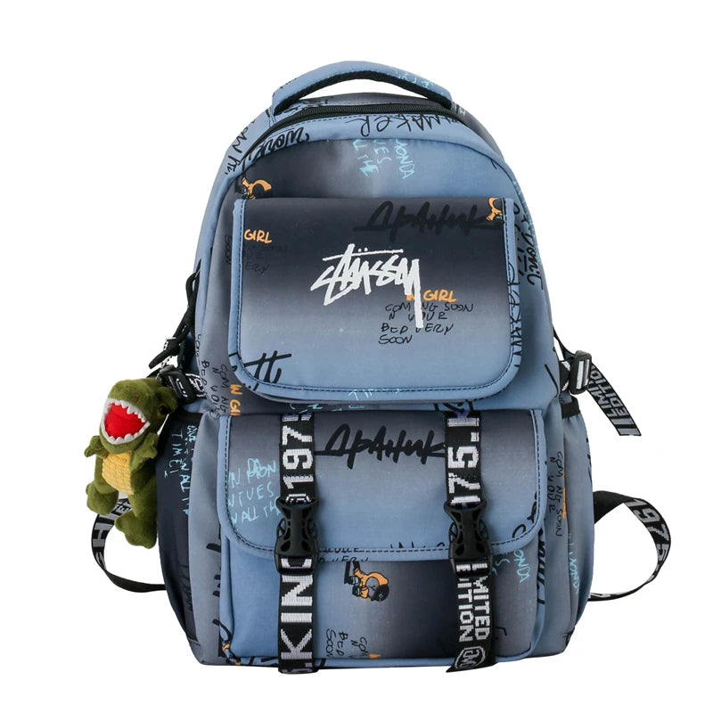 4446  Schoolbag Student Japanese Ins Travel Leisure Backpack Large Capacity Backpack