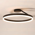 Modern Luxury Gold LED Chandelier 50cm Aluminum Black Circle Bedroom Ceiling Light Dimmable Round Modern Middle Lamp