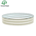 Wholesale 8"Tall 42"Diameter Round Modular Corrugated Metal Raised Garden Bed Kit Outdoor Planter Box 107*20cm Garden Bed Raised
