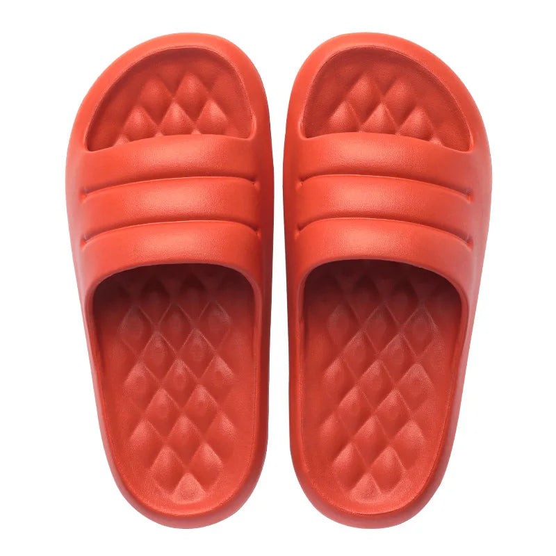 Women's Thick Bottom Increase High Fashion Solid Colour Slippers Soft Comfortable Ladies Casual Shoes Convenient Walking Shoes