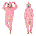 Drop Adults Animal Onesie Panda Pajamas Set Sleepwear Women Kids Winter Unisex Unicorn Costume Cartoon Flannel Totoro Pajamas