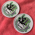 Circle logo Stitching Border Garment Woven Badgenewest Design Weaving logo Clothing Woven Patch