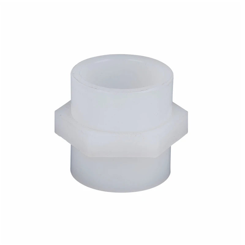 China Hot Sales Pvdf Pipes and Fittings 1/2 to 2 Inch Plastic Pvc Female Thread Socket Coupling