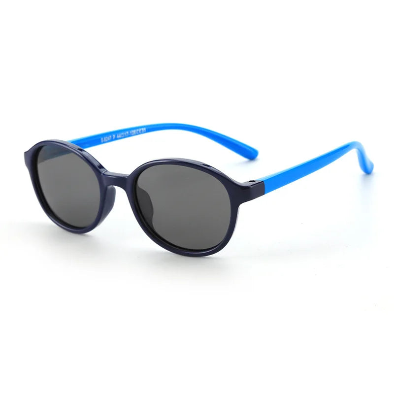 Hot Sale Korean Style Polarized Silicone Round Sunglasses for Kids UV400 Sunglasses Fashion Customizable Wholesale Bulk Orders