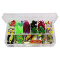 242pcs/box Mixed Metal Spoon Spinner Bait Crank Hooks Sequins Hard and Soft Fishing Gear Lure Bait Kit Set