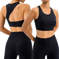 Ladies High Impact Shockproof High Stretch Beauty Back Yoga Top Women Gym Sports Bra