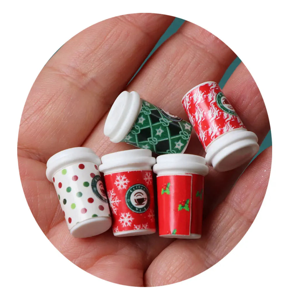 3D Resin Coffee Cup Model Dollhouse Miniatures Party Decoration Supplies DIY Crafting Accessories