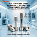 304 Stainless Steel Metric Anti-Loosening Hex Socket Cap Screws (M2-M20) Fastener Never Lets Go for Every Demanding Industry
