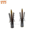 Elehk Plastic Nylon Expand Pipe Concrete Wall Anchor Wall Plug Expansion Tube Pipe Plastic Anchor