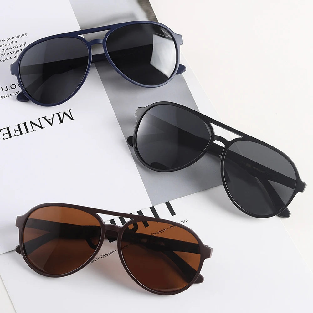 2022 Classic Retro Fashion UV400 TAC Polarized Lens TR90 Frame Aviation Sunglasses for Women Men