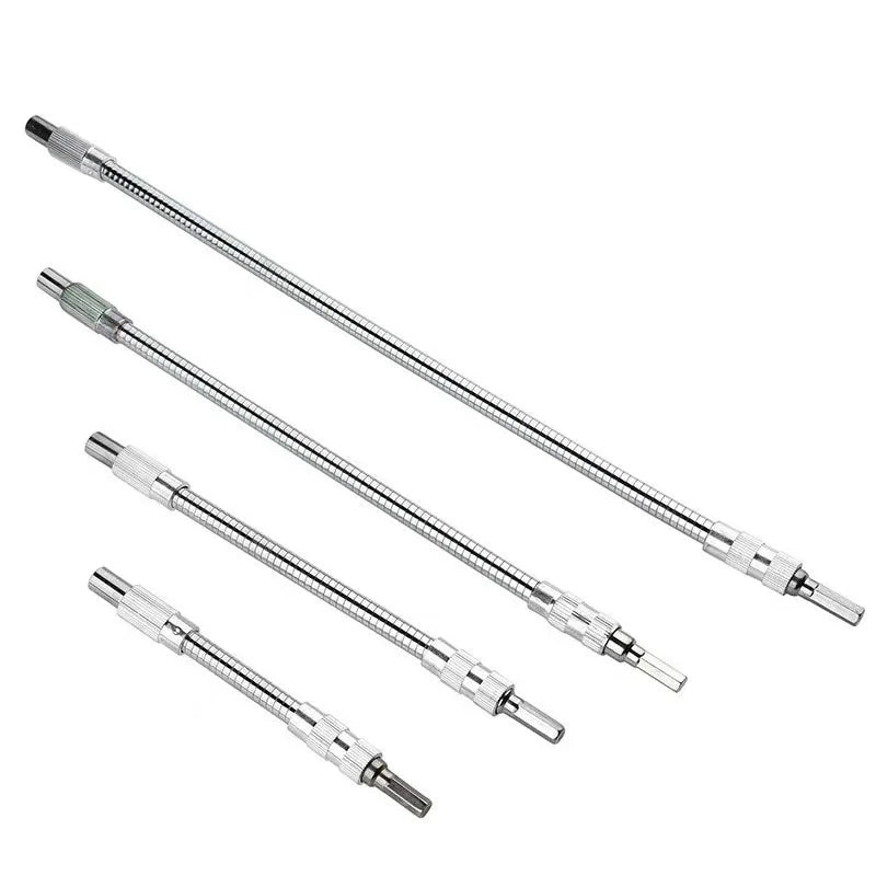 LHT109 150-400mm Flexible Extension Screwdriver Shaft Driver Socket Driver Adapter Electric Drill Bit Holder Connector