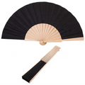FAREA White Paper Hand HeldFan Wood Paper Folding Fans for Wedding Fans Dancing Party DIY Craft Fan