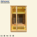 Modern Electric Solid Wood Canadian Hemlock 2-3 Persons Infrared Steam Sauna Room Factory Dropshipping
