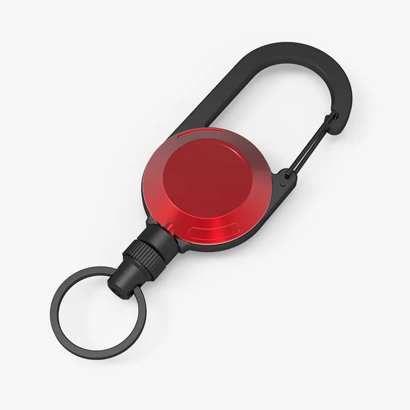 Outdoor Retractable Metal Keychain Heavy Dudy Strong Magnetic Attraction Fishing Hiking Camping Carabiner Badge Reel