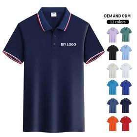 New Custom Ice Fabric Cotton Polyester Men's Polo t Shirts Comfortable Short Sleeve t Shirts for Cool Summer