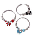 Fashion Jewelry Butterfly Alloy Charm Bracelets Stainless Steel Bangles Animal Style Bracelet for Girl