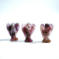 Hongzhuo Wholesale Natural Colorful Mineral Amethyst Crystal Carved Angel for Gift Crafts