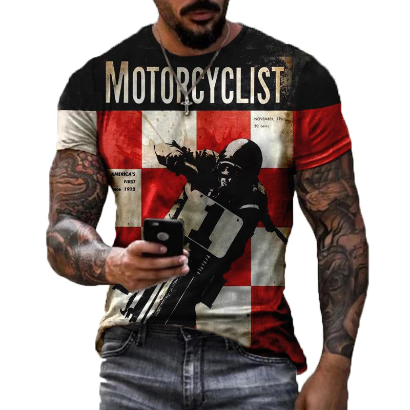 Evertop Oversized Vintage Tshirt Men's Clothing Anime 3D Print Pattern Digital Polyester OEM/ODM Playeras De Hombre Camiseta