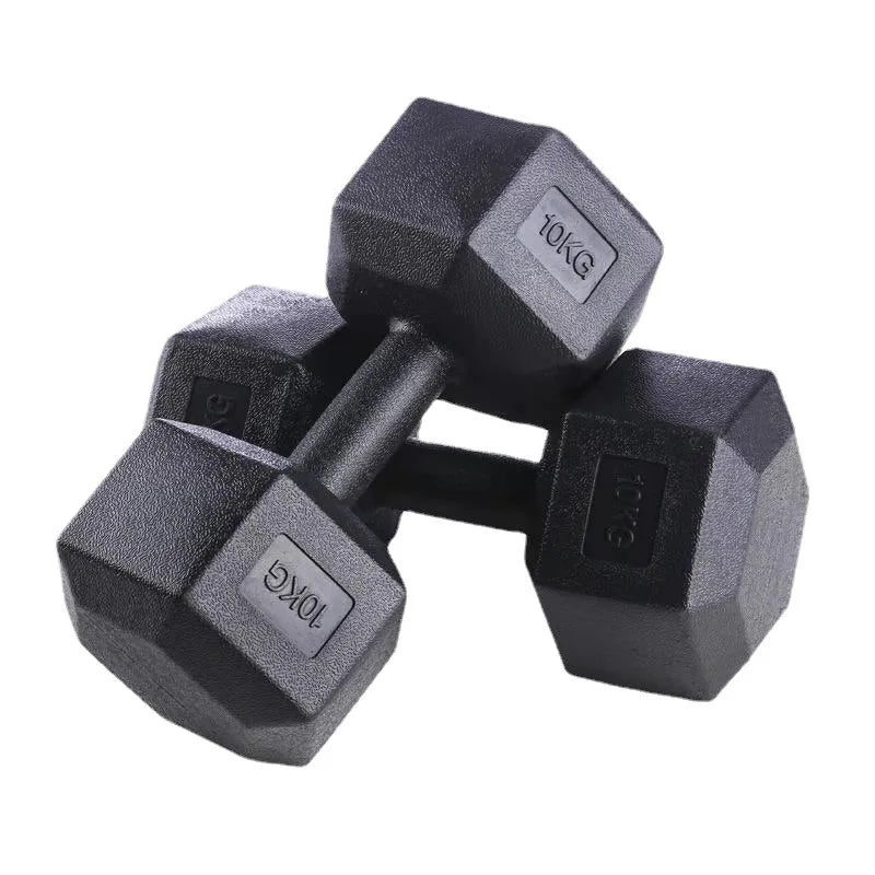 Hexagonal Cement Dumbbell Home Fitness for Men and Women Weightlifting Slimming Dumbbell