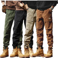 High Quality Breathable Anti-Pilling Heavyweight Men's Baggy Multi-Pocket Cotton Cargo Pants Mid-Waist Canvas Zipper Fly Pant