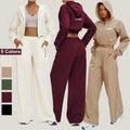 New 2026 Women's 2-PCS UPF 50+ UV Protection Tracksuit Set Breathable Zip up Hooded Cycling Sports Running Gym Wear Yoga Sets