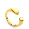Super Cute Small Brass Engagement Ring Gold Color Inlay Ladies Religious Style Fashion Jewelry Women's Party Gifts Gold Plating