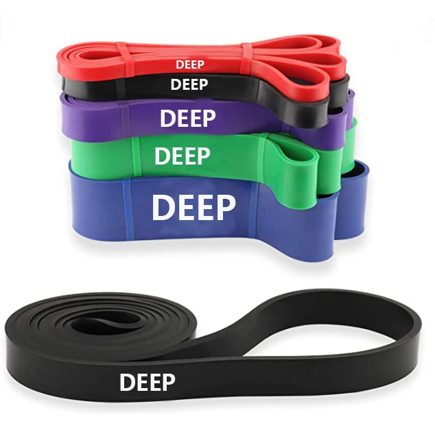 Hot Sale Custom Logo Resistance Band Set Fitness Power Assist Pull up Exercise Bands Gym Latex Elastic Bands