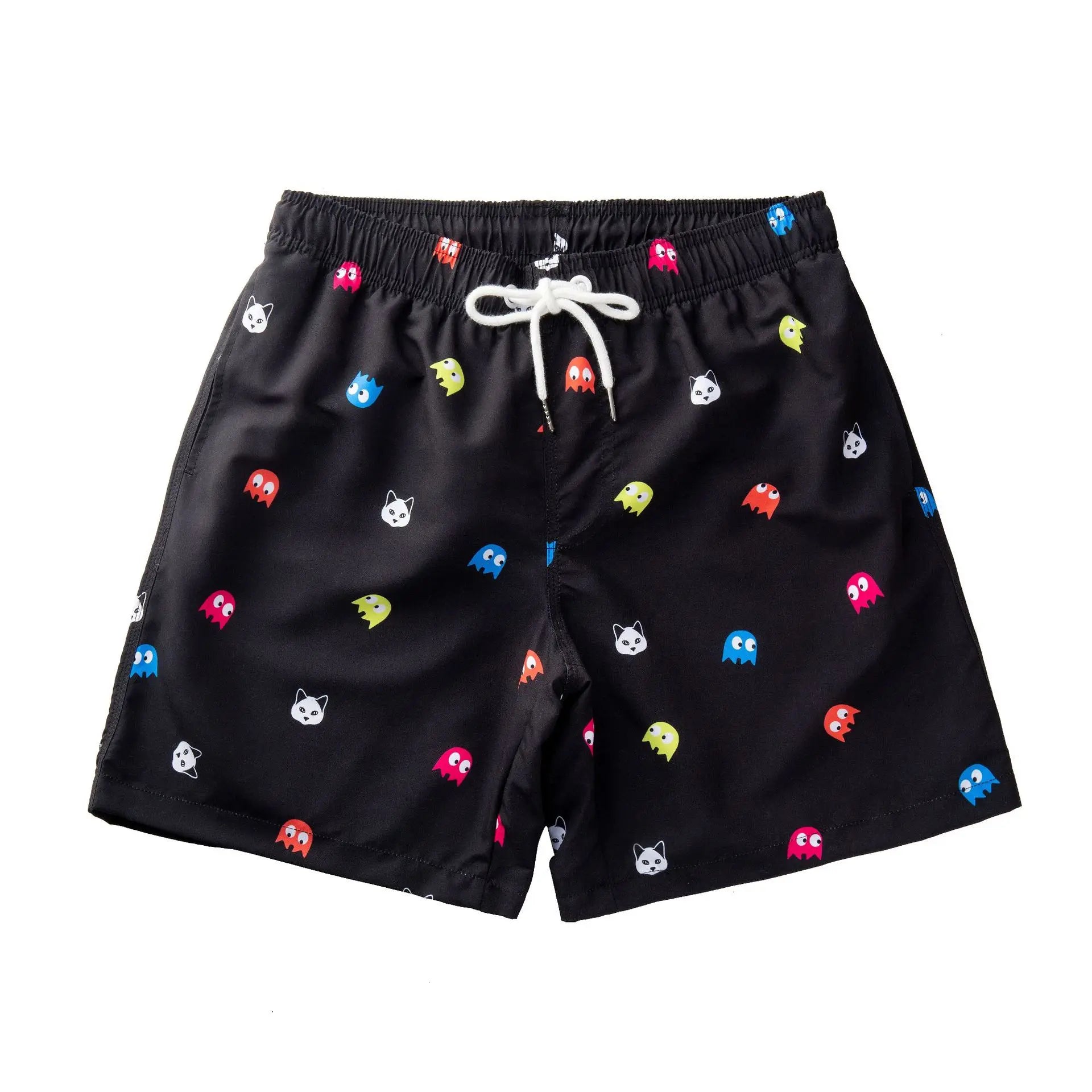 Hot Style Swimming Trunks Beach Trunks Male and Plus Size Temperature-sensitive Men's Shorts Print Casual Spandex Streetwear Men